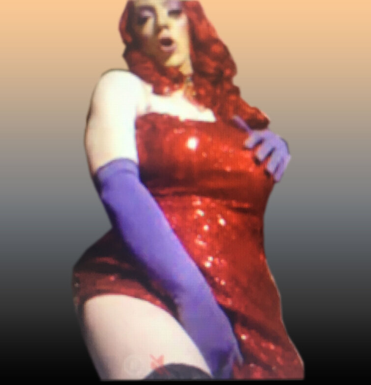 Pic of Beautiful Transgender Girl Modeling Jessica Rabbit