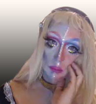 Pic of Beautiful Transgender Girl Modeling Alien Serving Girl