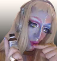 Pic of Beautiful Transgender Girl Modeling Alien Serving Girl