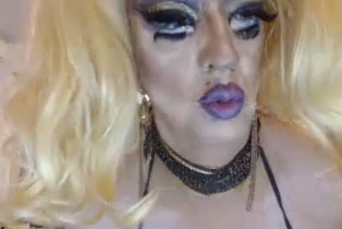 Pic of Beautiful Transgender Girl Modeling Max Bimbo Hair and Eye