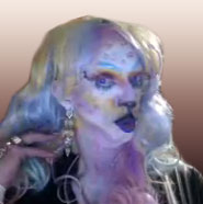 Pic of Beautiful Transgender Girl Modeling Halloween Snow Leopard