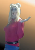Pic of Beautiful Transgender Girl Modeling New Year's Party Bimbo