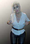 Pic of Beautiful Transgender Girl Modeling White Shirt