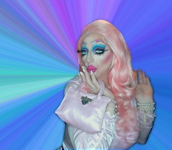Pic of Beautiful Transgender Girl Modeling Pink Plastic Doll