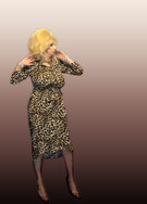 Pic of Beautiful Transgender Girl Modeling Leopard Print