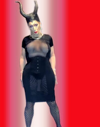 Pic of Beautiful Transgender Girl Modeling Maleficent