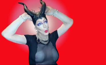 Pic of Beautiful Transgender Girl Modeling Maleficent