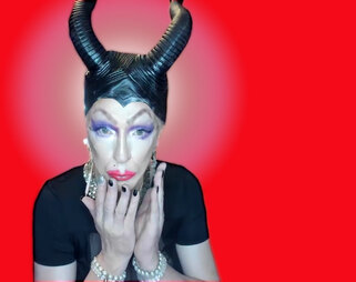 Pic of Beautiful Transgender Girl Modeling Maleficent