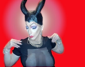 Pic of Beautiful Transgender Girl Modeling Maleficent