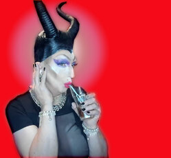 Pic of Beautiful Transgender Girl Modeling Maleficent