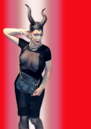 Pic of Beautiful Transgender Girl Modeling Maleficent