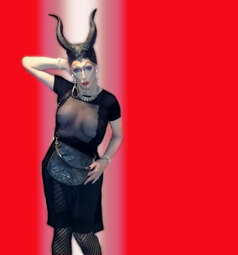 Pic of Beautiful Transgender Girl Modeling Maleficent