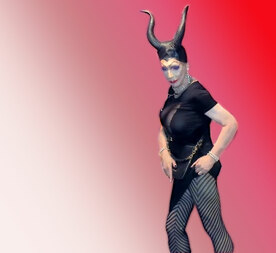 Pic of Beautiful Transgender Girl Modeling Maleficent