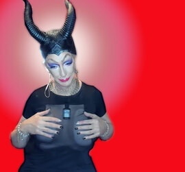 Pic of Beautiful Transgender Girl Modeling Maleficent