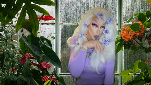 Pic of Beautiful Transgender Girl Modeling Purple Rain