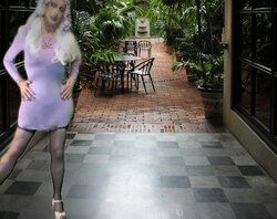 Pic of Beautiful Transgender Girl Modeling Purple Rain