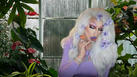 Pic of Beautiful Transgender Girl Modeling Purple Rain