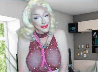 Pic of Beautiful Transgender Girl Modeling Amanda Lepore Look