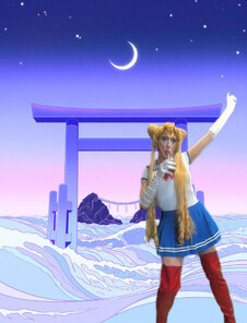 Pic of Beautiful Transgender Girl Modeling Sailor Moon