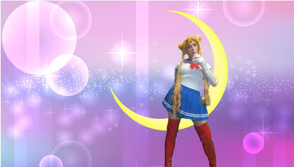 Pic of Beautiful Transgender Girl Modeling Sailor Moon