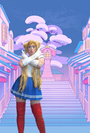 Pic of Beautiful Transgender Girl Modeling Sailor Moon