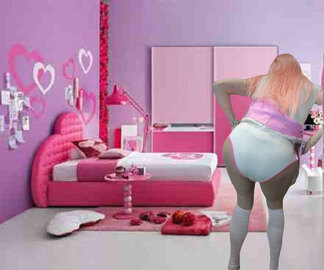 Pic of Beautiful Transgender Girl Modeling I Love Daddy