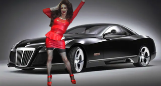 Pic of Beautiful Transgender Girl Modeling Car Model