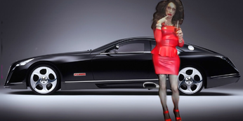 Pic of Beautiful Transgender Girl Modeling Car Model