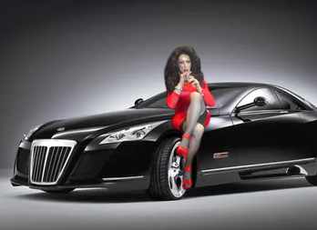 Pic of Beautiful Transgender Girl Modeling Car Model