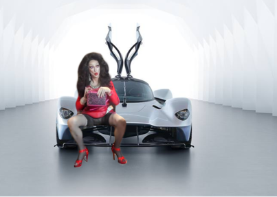 Pic of Beautiful Transgender Girl Modeling Car Model