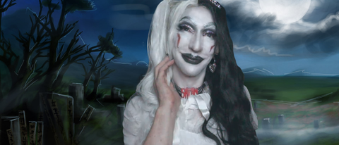 Pic of Beautiful Transgender Girl Modeling Corpse Bride