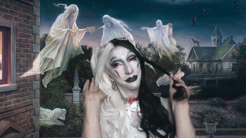 Pic of Beautiful Transgender Girl Modeling Corpse Bride