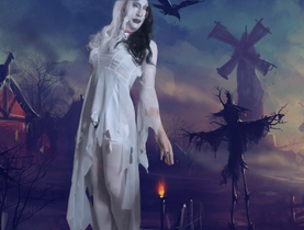 Pic of Beautiful Transgender Girl Modeling Corpse Bride