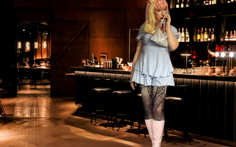 Pic of Beautiful Transgender Girl Modeling Bar Hopper