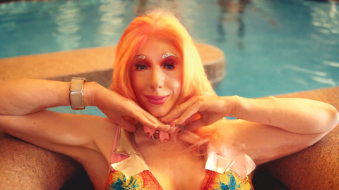 Pic of Beautiful Transgender Girl Modeling Pool Party