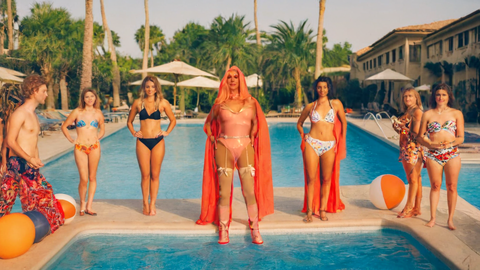 Pic of Beautiful Transgender Girl Modeling Pool Party