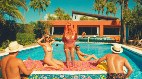 Pic of Beautiful Transgender Girl Modeling Pool Party