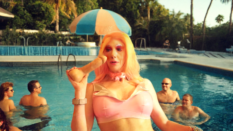 Pic of Beautiful Transgender Girl Modeling Pool Party