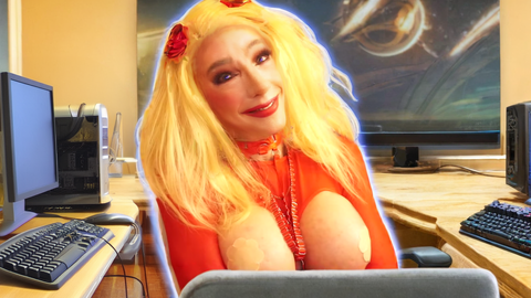 Pic of Beautiful Transgender Girl Modeling Gamer Girl