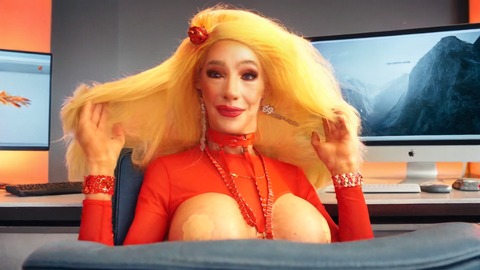 Pic of Beautiful Transgender Girl Modeling Gamer Girl