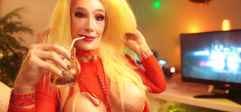 Pic of Beautiful Transgender Girl Modeling Gamer Girl