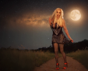Pic of Beautiful Transgender Girl Modeling Little Black Dress