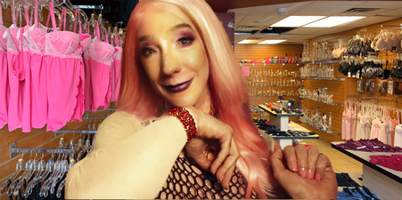 Pic of Beautiful Transgender Girl Modeling Pammy Sexshop Tour