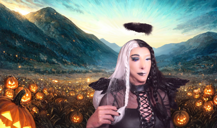 Pic of Beautiful Transgender Girl Modeling Fallen Angel