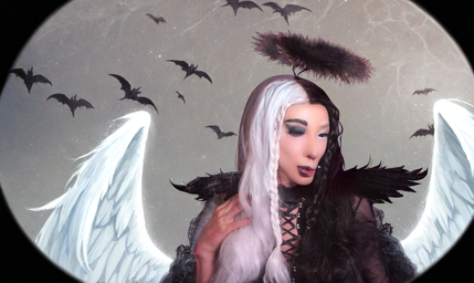 Pic of Beautiful Transgender Girl Modeling Fallen Angel