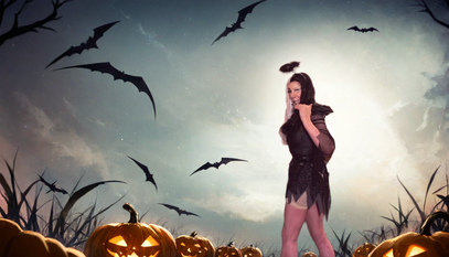 Pic of Beautiful Transgender Girl Modeling Fallen Angel