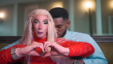 Pic of Beautiful Transgender Girl Modeling Valentine's Day