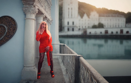 Pic of Beautiful Transgender Girl Modeling Valentine's Day