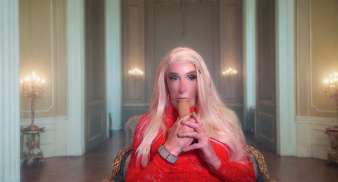 Pic of Beautiful Transgender Girl Modeling Valentine's Day