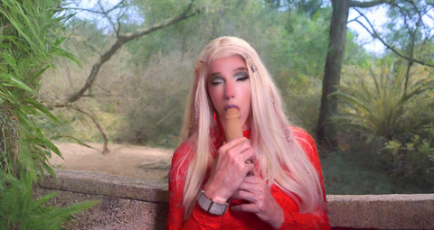 Pic of Beautiful Transgender Girl Modeling Valentine's Day